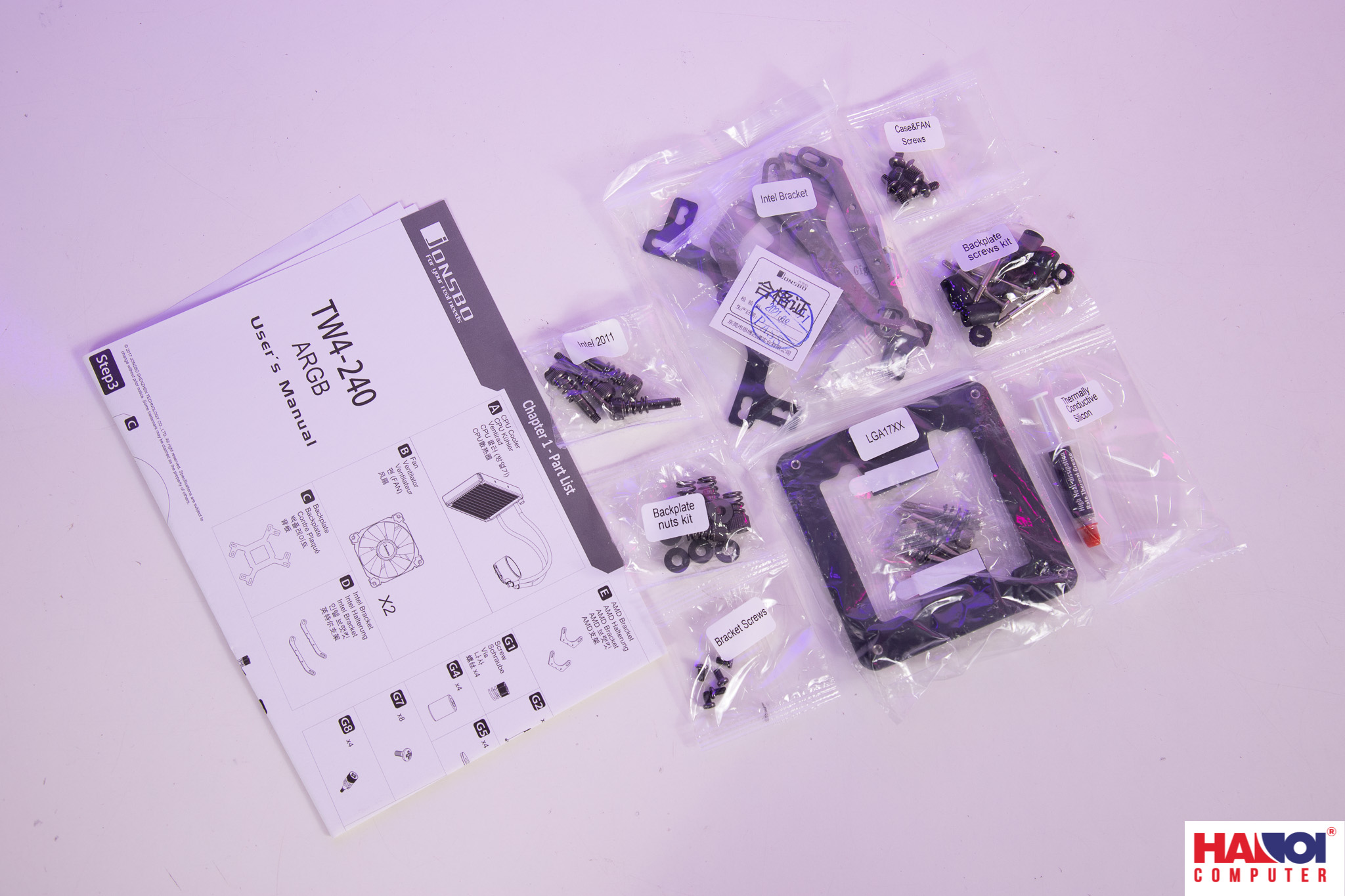 62247_tw4_argb_plus_white__1_ Tản nhiệt nước AIO Jonsbo Shadow TW4-240(ARGB) Plus (KÈM SẴN BACKPLATE 1700 JONSBO)