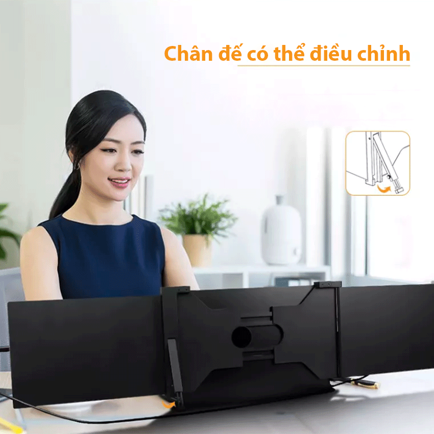 e-tech-s11-6-2 Bộ 02 màn hình mở rộng cho laptop 11 inch E-Tech S11
