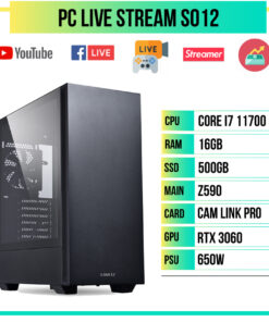 PC Hacom Live Stream S012 (i7-11700/Z590/16GB RAM/RTX 3060/500GB SSD)