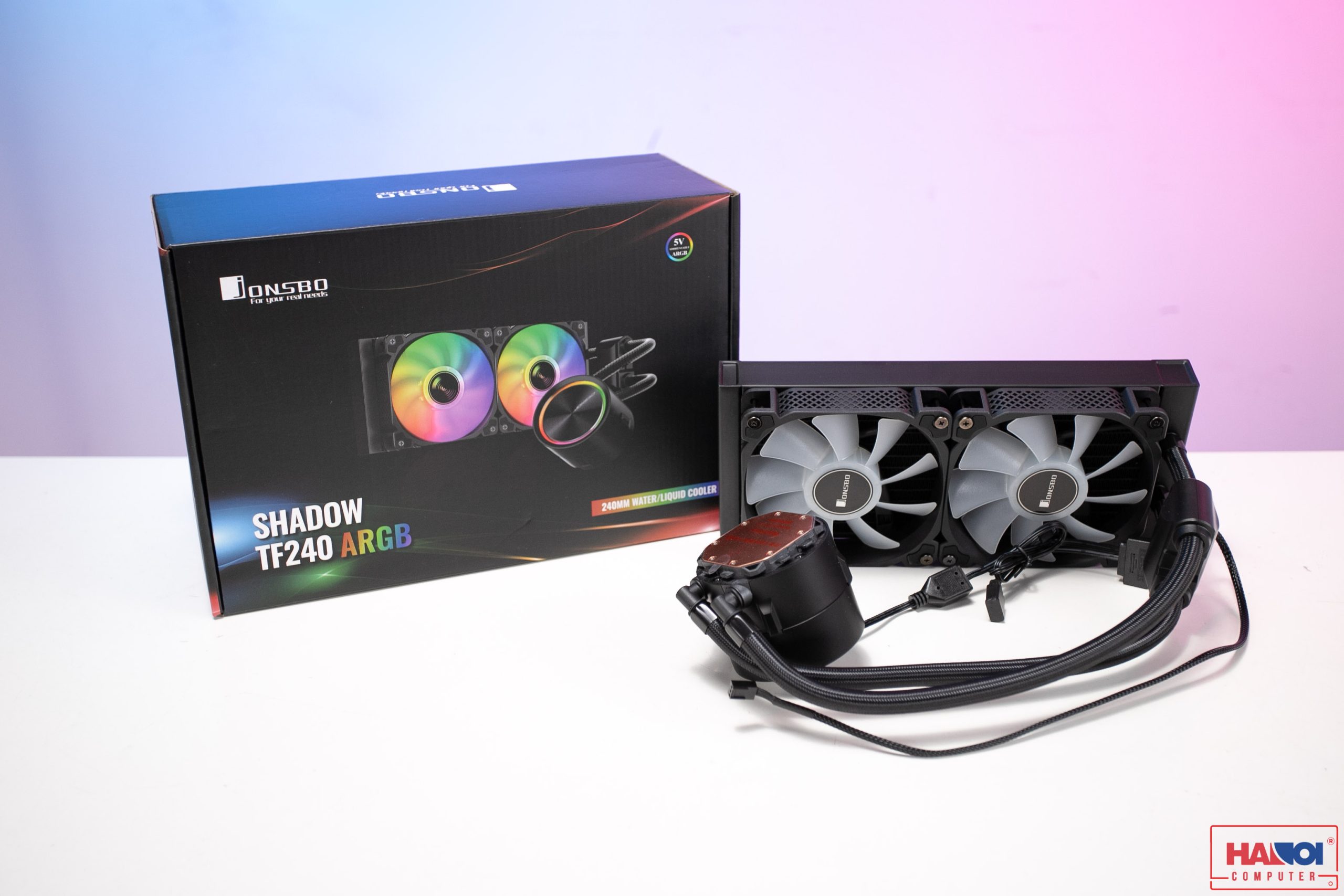 65477_fanc926_001 Tản nhiệt nước AIO Jonsbo TF 240 ARGB (Kèm sẵn Backplate 1700 Jonsbo)