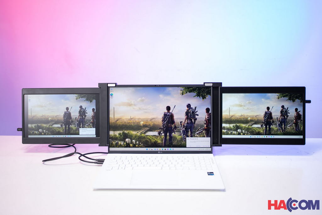 67510_e_tech_s11_4 Bộ 02 màn hình mở rộng cho laptop 11 inch E-Tech S11 - Full HD - Màu đen